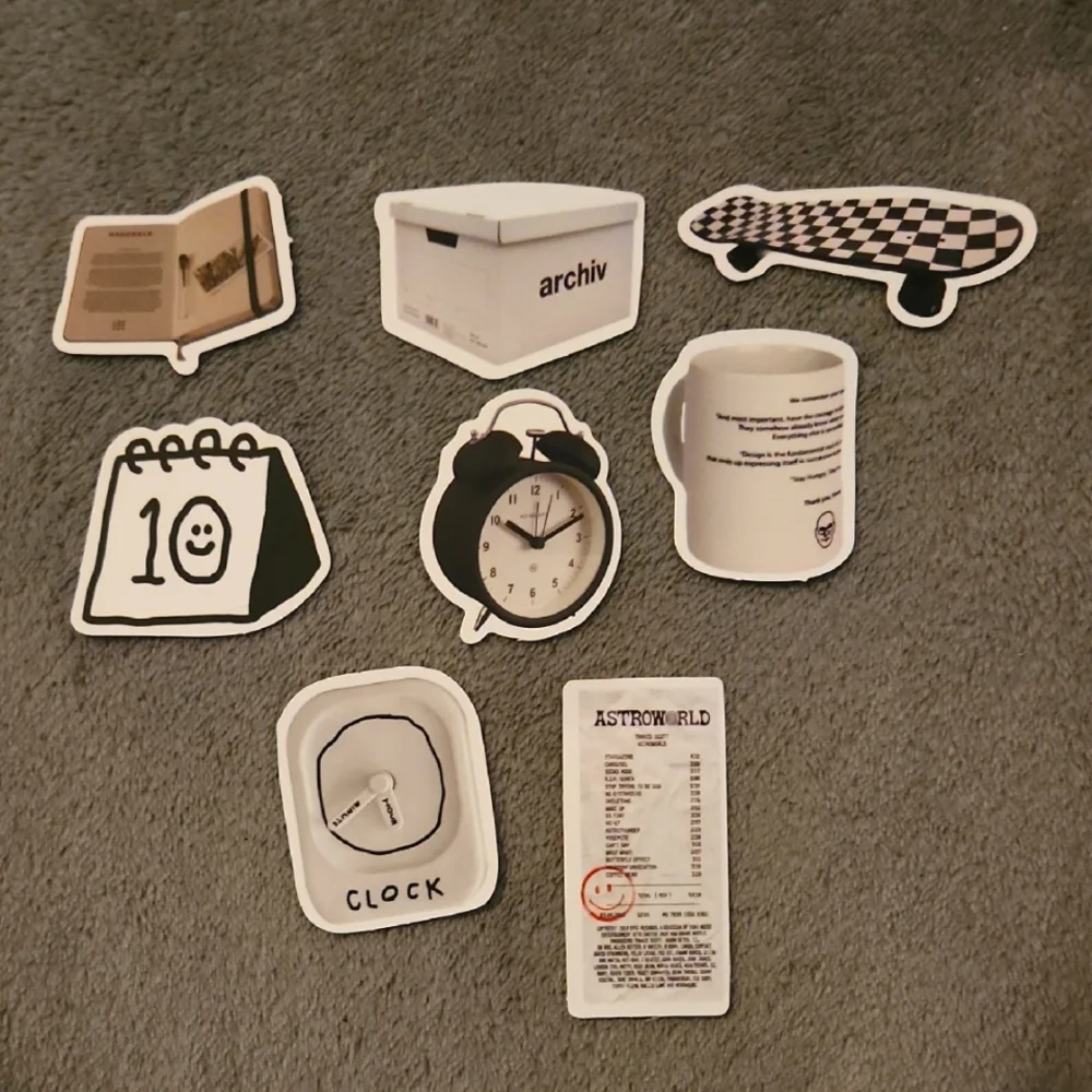 Black And White Aesthetic Stickers